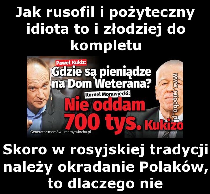Jak rusofil i pożyteczny idiota...