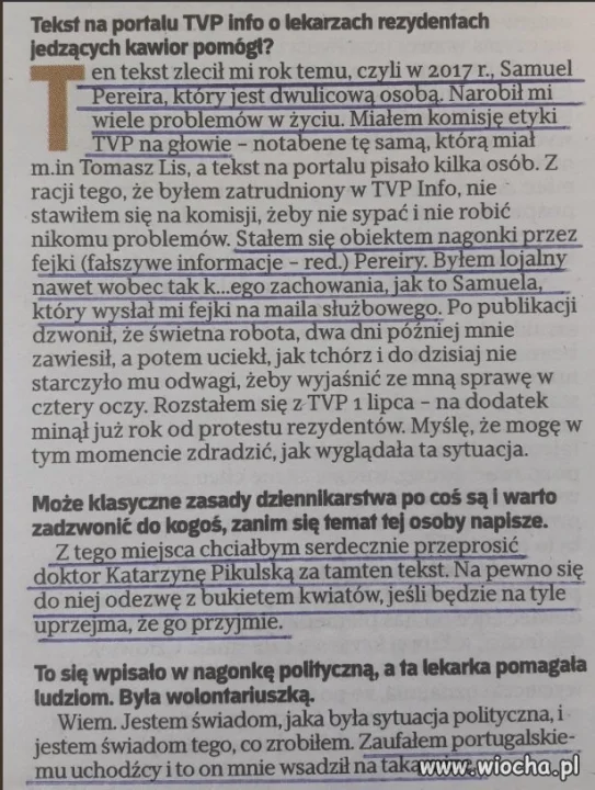 Z cyklu życie w TVPis 