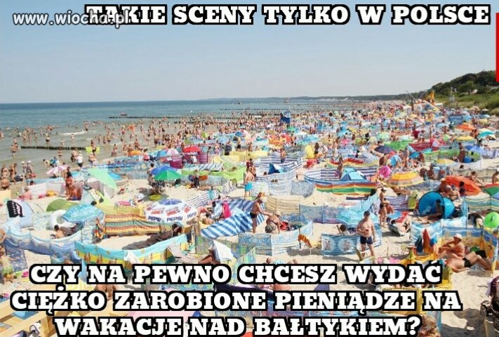 Wiecej parawanów niż plażowiczów