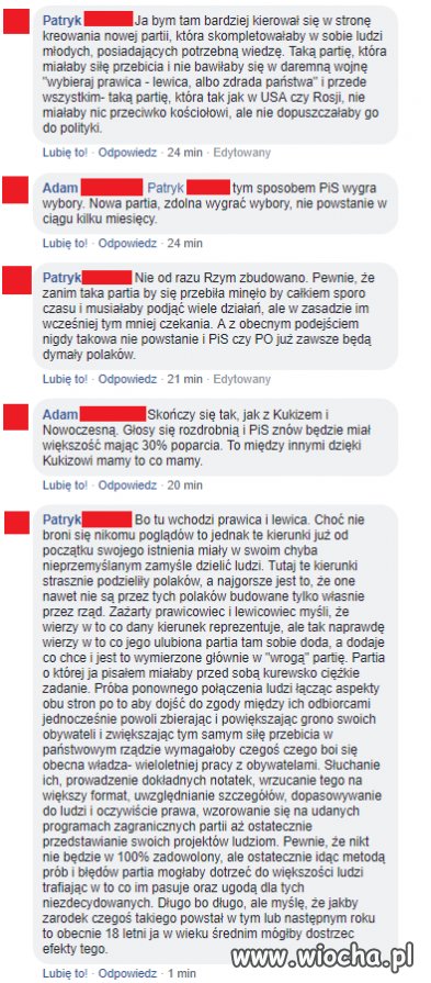 "Młody jesteś co tam możesz wiedzieć o polityce"