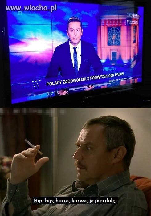 Po nogach mi leci z radości. 