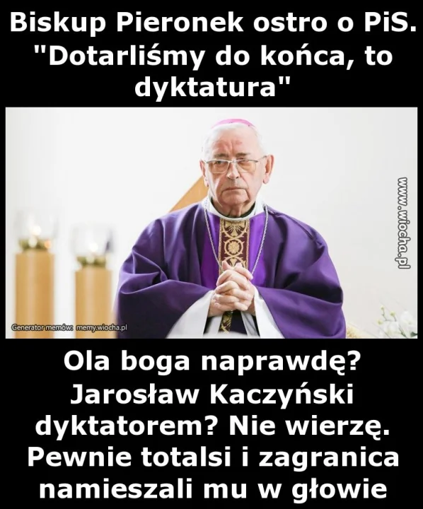 Biskup Pieronek ostro o PiS. "Dotarliśmy do