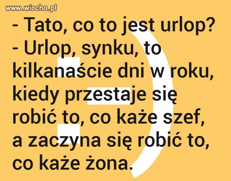 Co to jest urlop synku ...