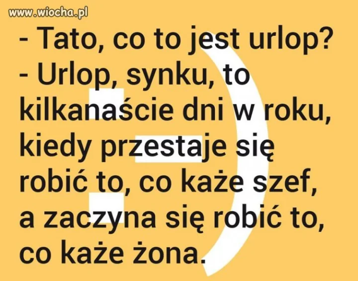 Co to jest urlop synku ...