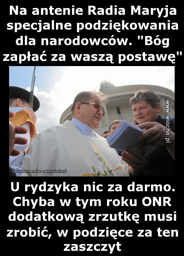 Na antenie Radia Maryja specjalne podziękowania