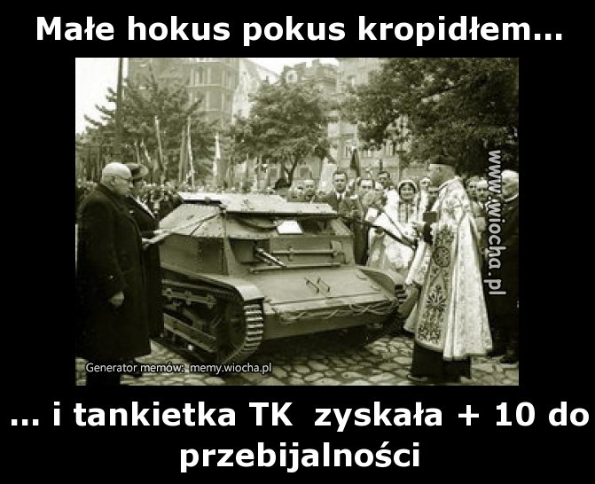 Małe hokus pokus kropidłem...