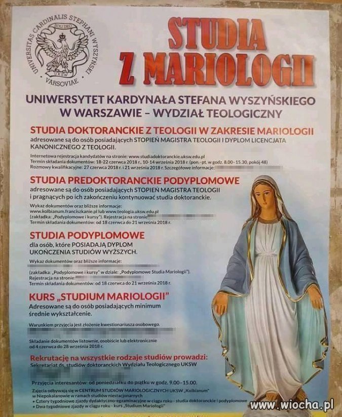 Mariologia nauka o Maryjkach