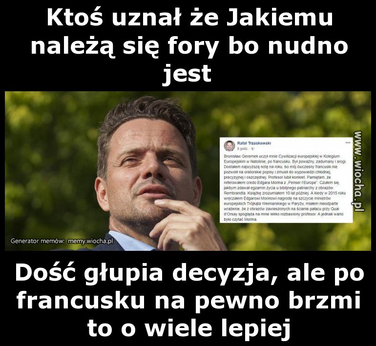 Francuski monsieur za mocno przejął się ideą fair play