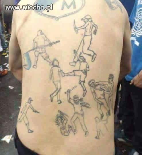 Dziarki na miarę prawdziwego kibola
