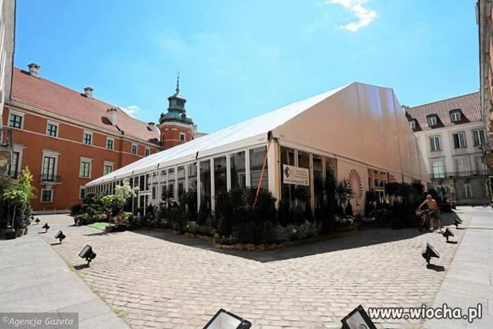 Na pamiątkę uroczystosci namiot bedzie