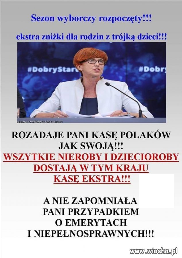 Polska nie składa się z samych matek które mają od 3 dzieci