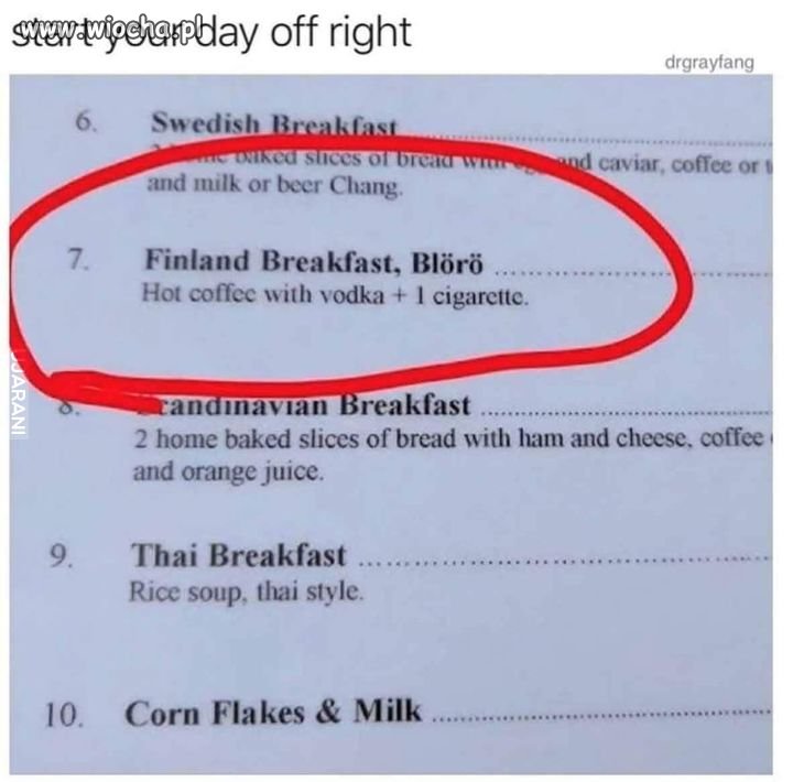 Śniadanie po Finlandzku