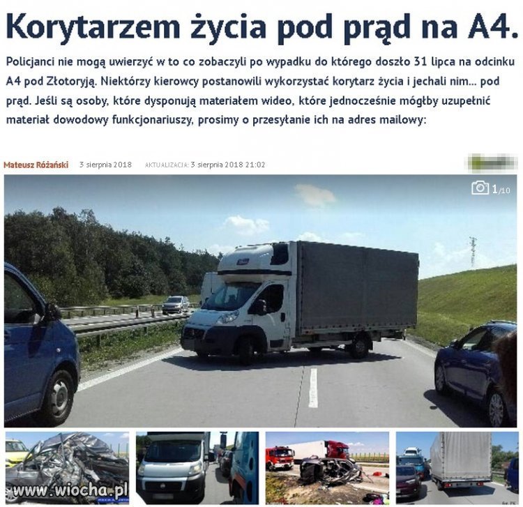 Pod prąd na autostradzie...
