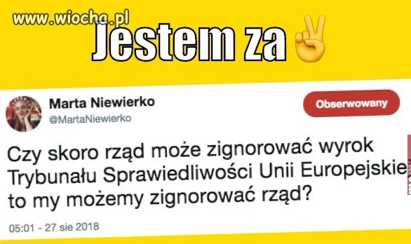 Jestem za.