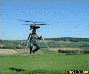 Człowiek helikoptera.