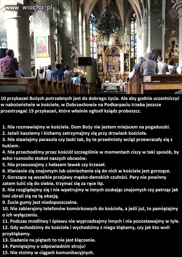 15 przykazań