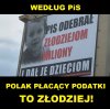Mentalność PiS - uczciwy podatnik to złodziej!