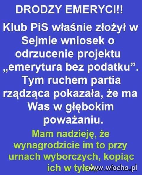 Drodzy emeryci 