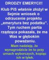 Drodzy emeryci 
