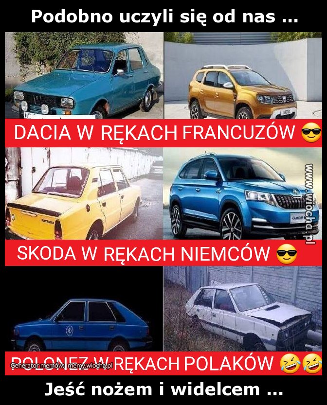 Podobno uczyli się od nas ...