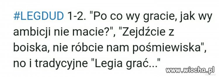 Legła znowu poległa. Tym razem z amatorską drużyną