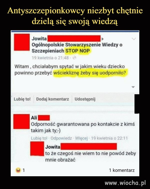 Jowita pyta o wściekliznę