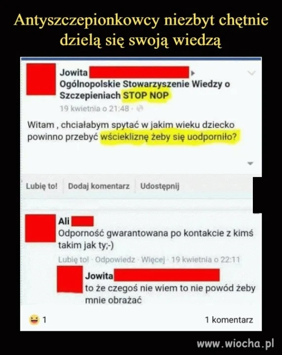 Jowita pyta o wściekliznę