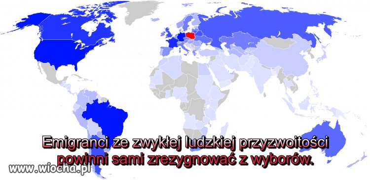 Nie odbieram emigrantom prawa wyborczego.