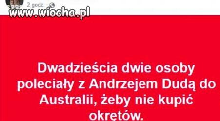 Podatnicy sponsorem wycieczki.