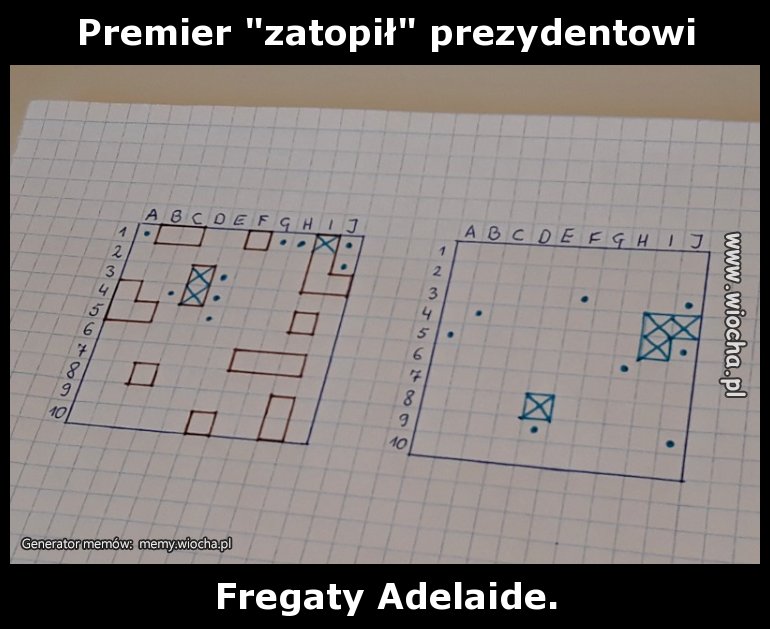 Premier "zatopił" prezydentowi