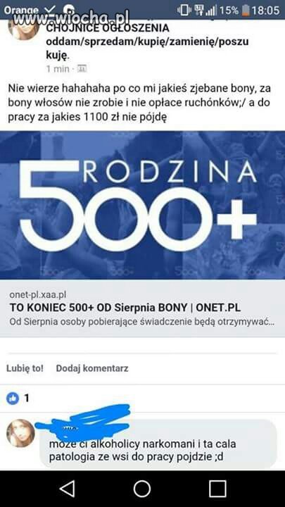 Tylko kasa a nie bony.