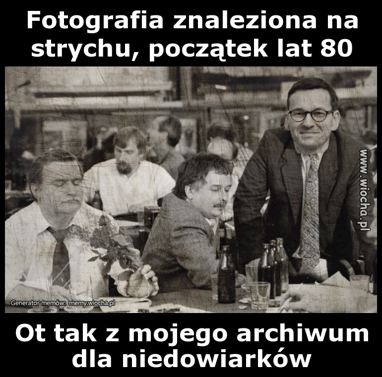 Fotografia znaleziona na strychu, początek lat 80