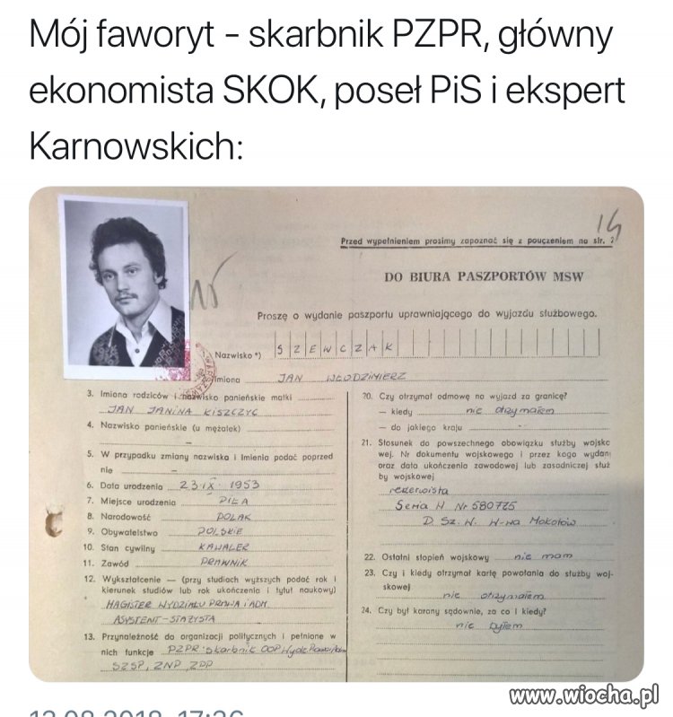 PiS , SKOK, PZPR, ZSMP