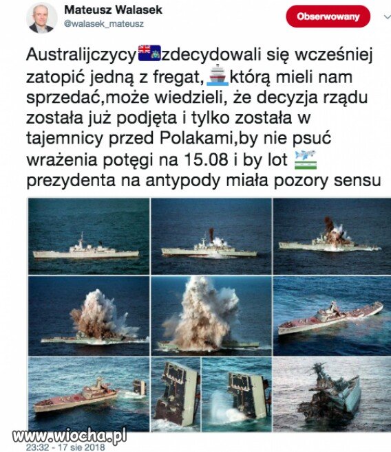 Kupią ten zatopiony.
