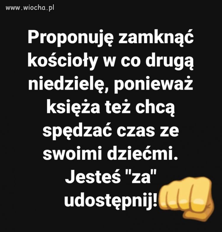 Popieram zakaz kupczenia wiarą w niedziele