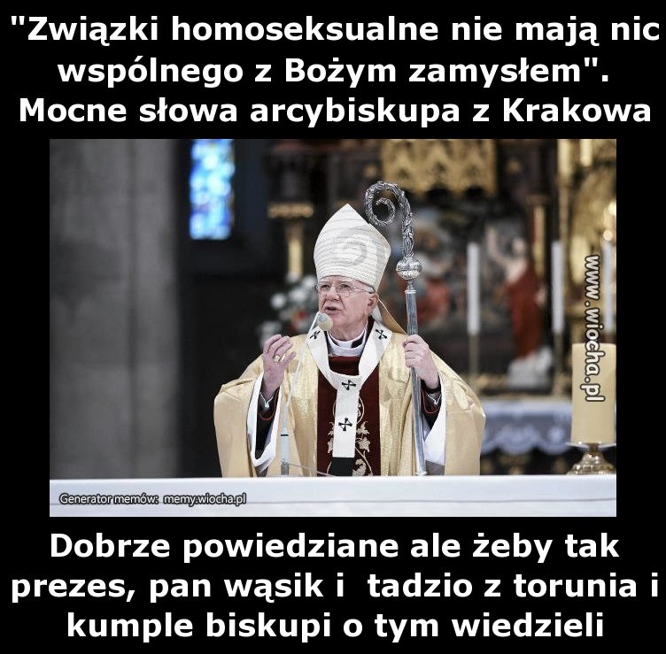 Związki homoseksualne nie mają nic wspólnego