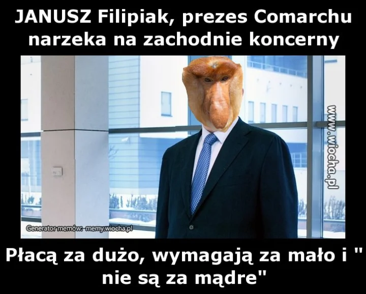 JANUSZ Filipiak, prezes Comarchu narzeka na