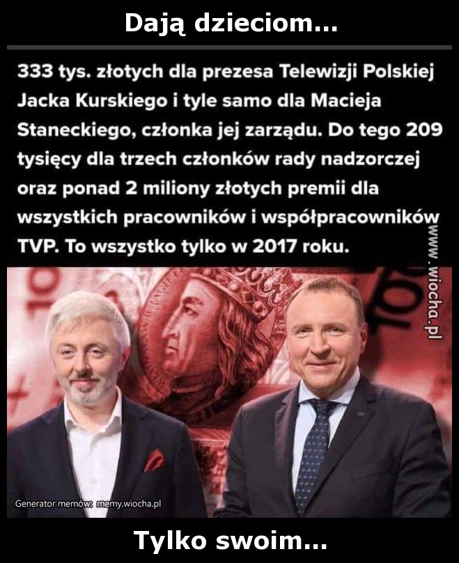 Dają dzieciom...
