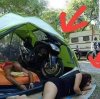 Gdy pojedziesz z motocyklistą pod namiot