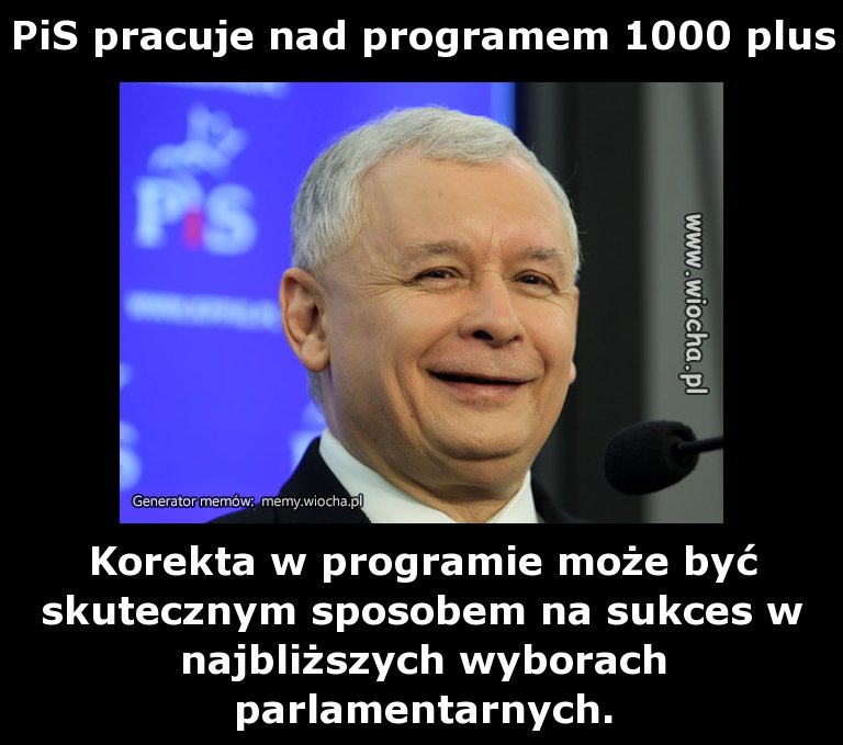 PiS pracuje nad programem 1000 plus 