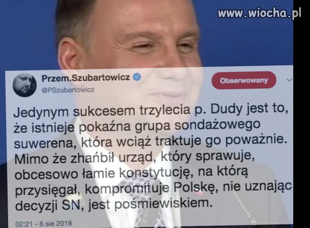 Jedyny sukces trzylecia Dudy