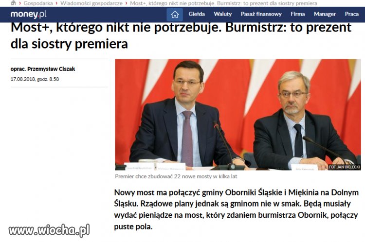 Nowy program rządu - Most+...tym razem dla siostry