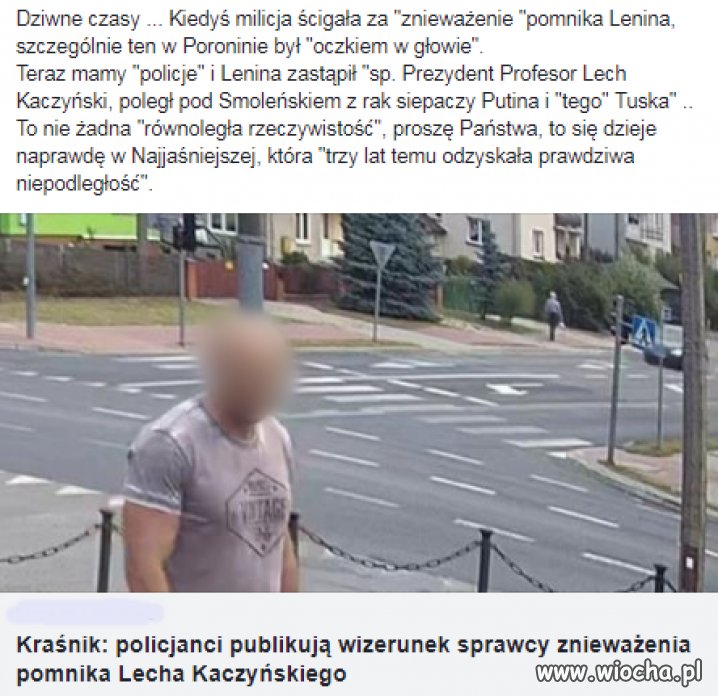 Nie pochwalam niszczenia pomników bo to nasza