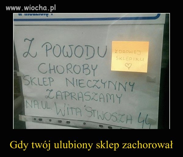 Chory sklep