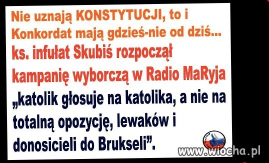 Kler do kościoła. Nie do polityki.