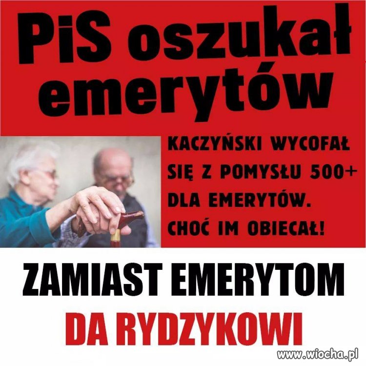 Nie ma kasy na emerytów