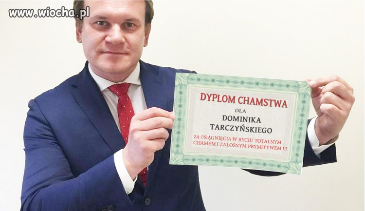 Najważniejszy dyplom Tarczyńskiego