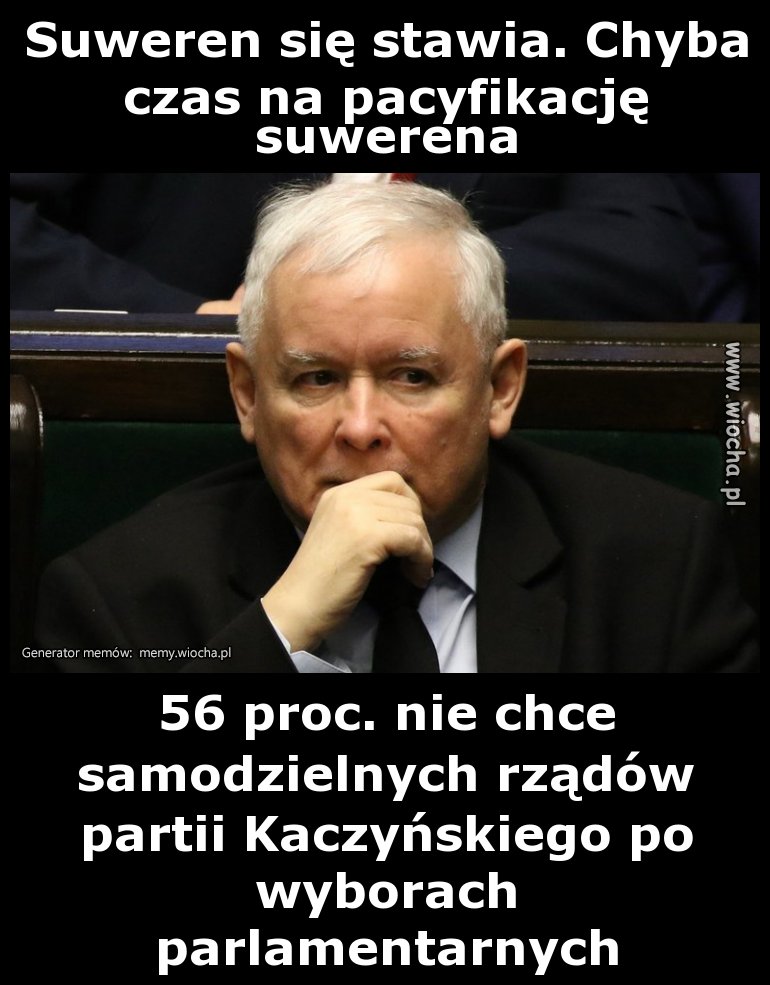 Suweren się stawia. Chyba czas na pacyfikację