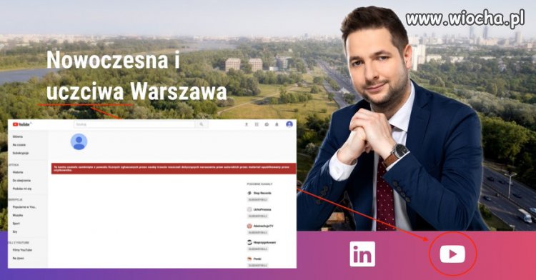 YouTube zamknął konto Jakiemu