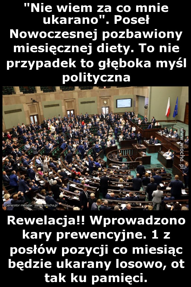 "Nie wiem za co mnie ukarano". Poseł